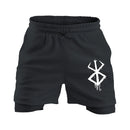 Shorts de Compressão 2 em 1 Anime Berserk – O Espírito do Espadachim Negro