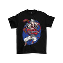 Camiseta Algodão Premium Anime Demon Slayer - Akaza e Daki