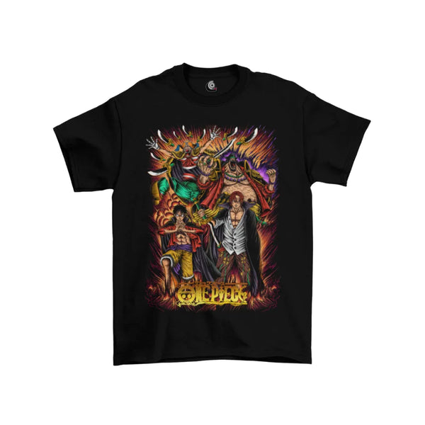 Camiseta Algodão Premium Anime One Piece - Luffy e Ace