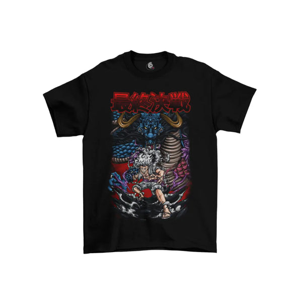 Camiseta Algodão Premium Anime One Piece - Luffy Gear 5 Dragon