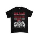 Camiseta Algodão Premium Anime Baki - Black Edition - Yujiro Hanma
