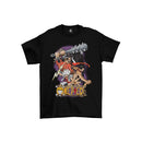 Camiseta Algodão Premium Anime One Piece - Luffy Gear 5 e Ace