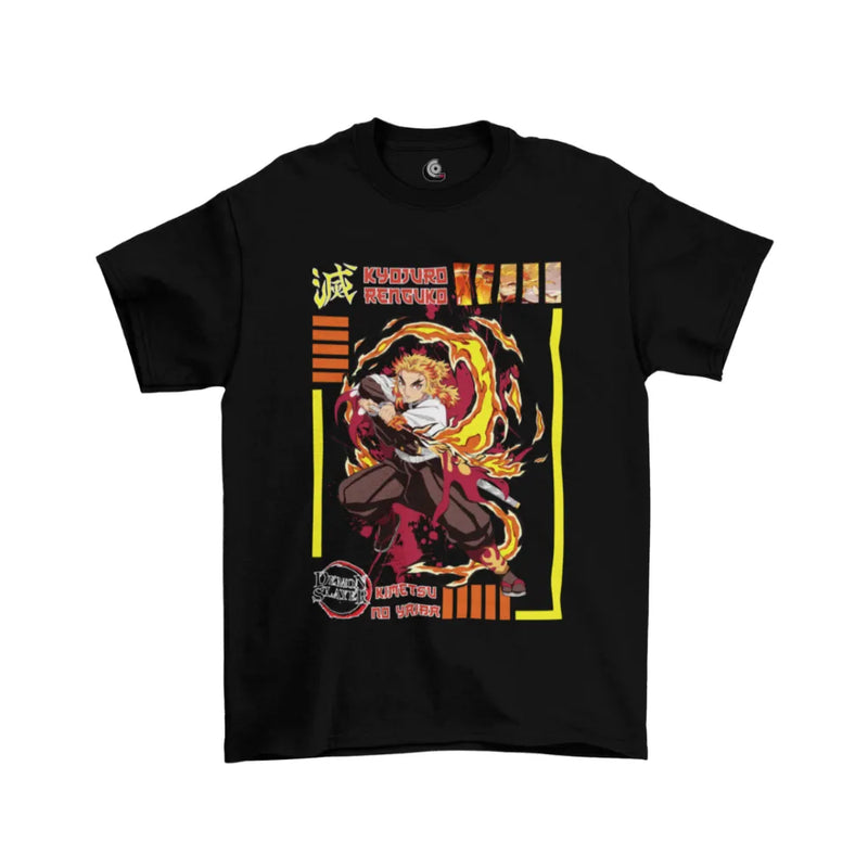 Camiseta Algodão Premium Anime Kimetsu no Yaiba - Rengoku
