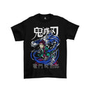 Camiseta Algodão Premium Anime Kimetsu no Yaiba - Tanjiro Respiração da Água