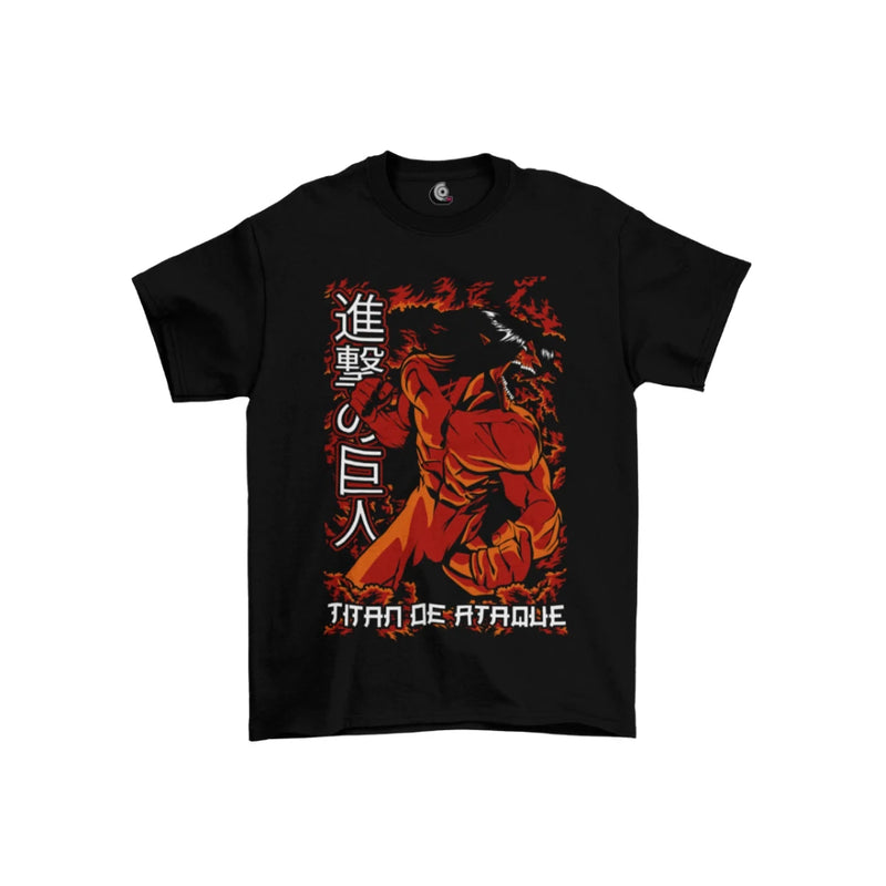 Camiseta Algodão Premium Anime Attack on Titan - Titã de Ataque