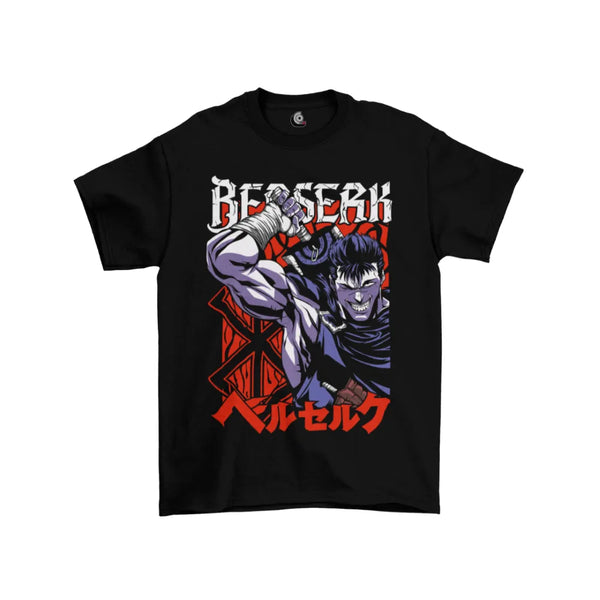 Camiseta Algodão Premium Mangá Berserk - Guts