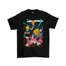Camiseta Algodão Premium Anime Protagonistas - Goku, Luffy, Ichigo e Naruto