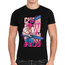 Camiseta Algodão Premium Anime Chainsaw Man - Denji Rosa