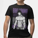 Camiseta Algodão Premium Anime Baki - Black Edition - Baki Hanma