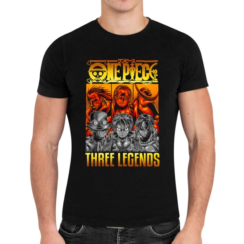 Camiseta Algodão Premium Anime One Piece - Three Legends