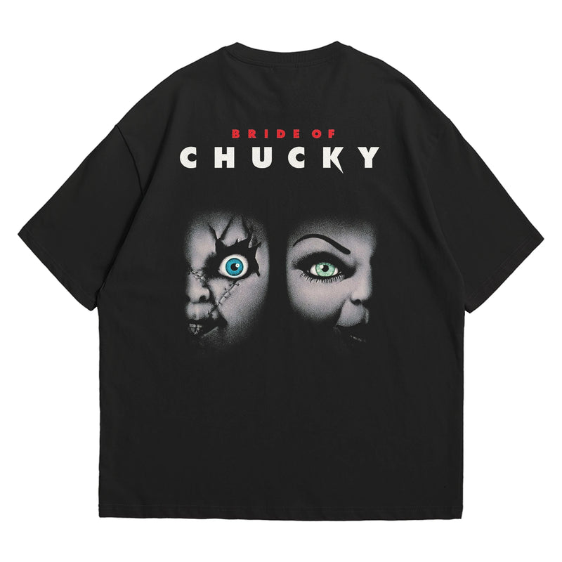 Camiseta Oversized Algodão Terror - A Noiva de Chucky