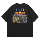 Camiseta Oversized Algodão Pixel Game Alien vs. Predator