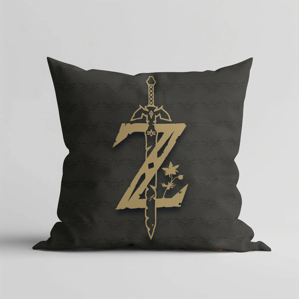 Almofada The Legend of Zelda | Emblema Dourado Master Sword