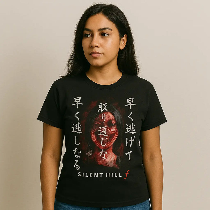 Camiseta Algodão Premium Game  Silent Hill F – Máscara do Pesadelo