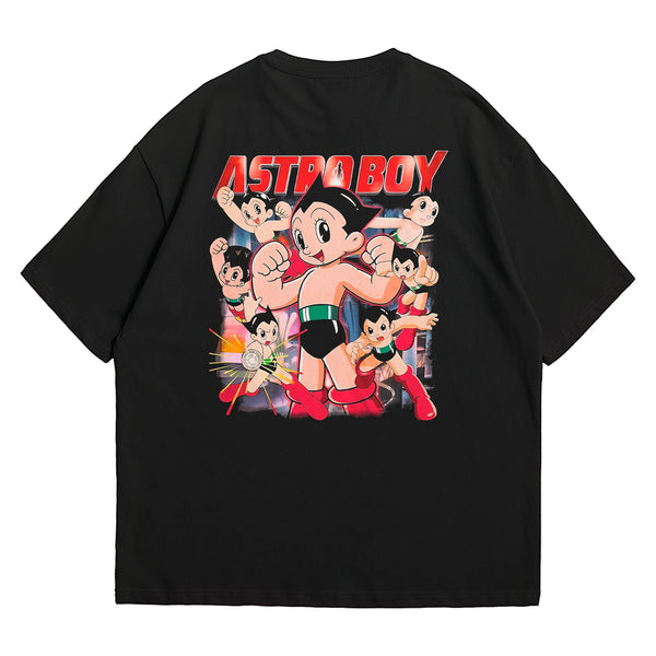 Camiseta Oversized Algodão Desenhos Retrô Astro Boy