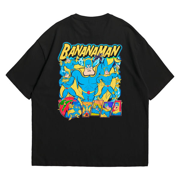 Camiseta Oversized Algodão Desenhos Retrô Banana Man