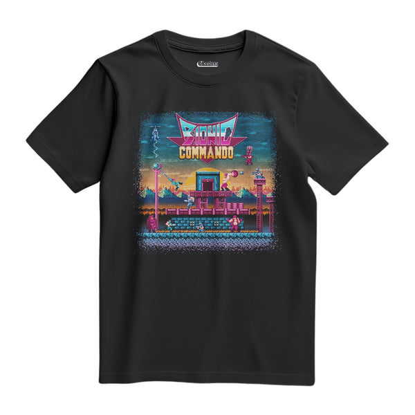 Camiseta Algodão Premium Pixel Game Bionic Commando