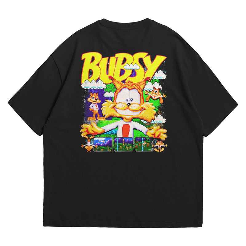 Camiseta Oversized Algodão Super Nintendo Game Bubsy