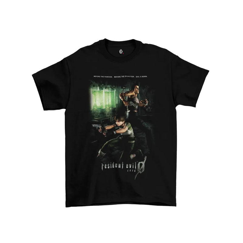 Camiseta Algodão Premium GameCube Game Resident Evil 0 - Before the Mansion