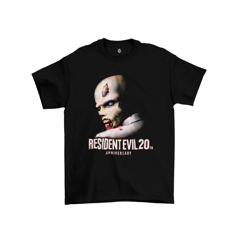 Camiseta Algodão Premium PlayStation Game Resident Evil 20th Anniversary