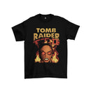 Camiseta Algodão Premium PlayStation Game Tomb Raider 2 - Lara Fire