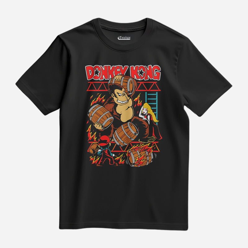 Camiseta Algodão Premium Super Nintendo Game Donkey Kong