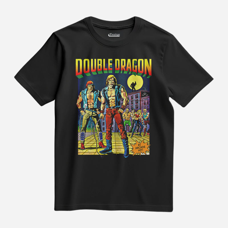 Camiseta Algodão Premium Mega Drive Game Double Dragon