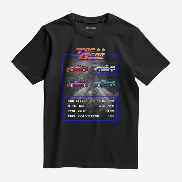 Camiseta Algodão Premium Super Nintendo Game Top Gear