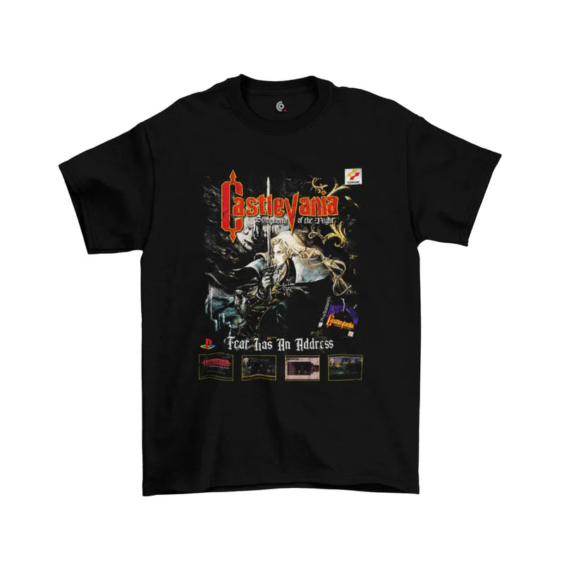 Camiseta Algodão Premium PlayStation Game Castlevania: Symphony of the Night