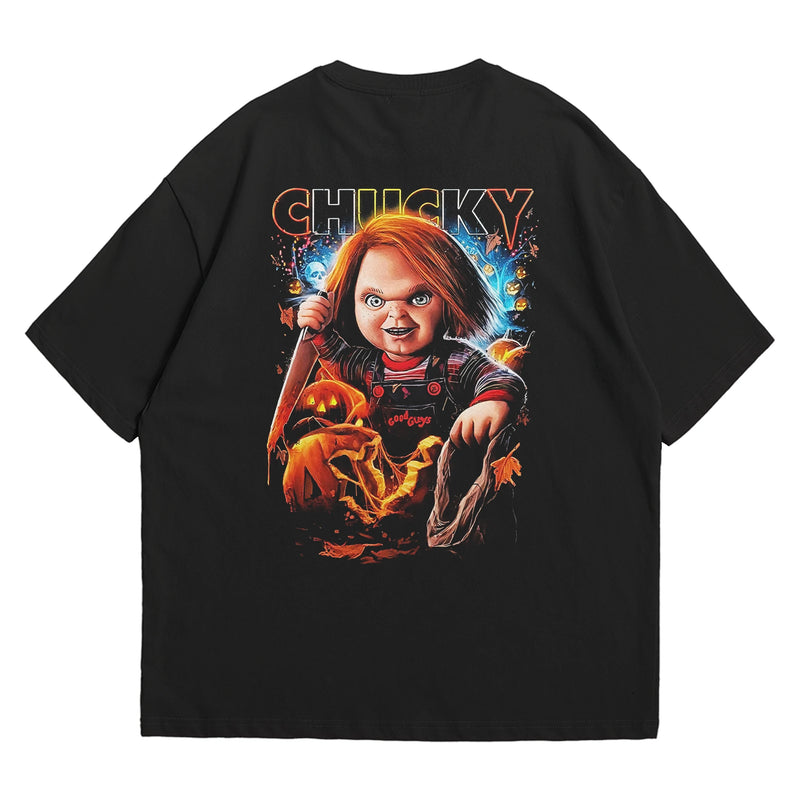 Camiseta Oversized Algodão Terror - Chucky