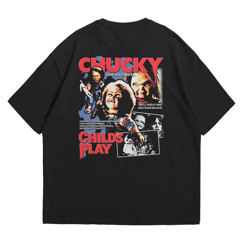 Camiseta Oversized Algodão Terror - Chucky: Child's Play