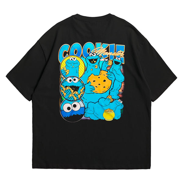 Camiseta Oversized Algodão Desenhos Retrô Coolie
