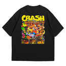 Camiseta Oversized Algodão Playstation Game Crash Bandicoot