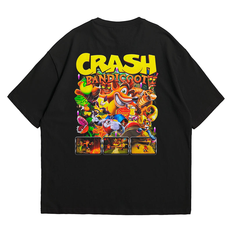 Camiseta Oversized Algodão Playstation Game Crash Bandicoot