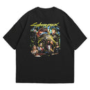 Camiseta Oversized Algodão Playstation Game Cyberpunk 2077