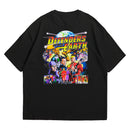 Camiseta Oversized Algodão Desenhos Retrô Defenders of the Earth