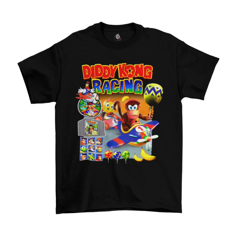 Camiseta Algodão Premium Nintendo 64 Game Diddy Kong Racing