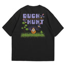 Camiseta Oversized Algodão Pixel Game Duck Hunt