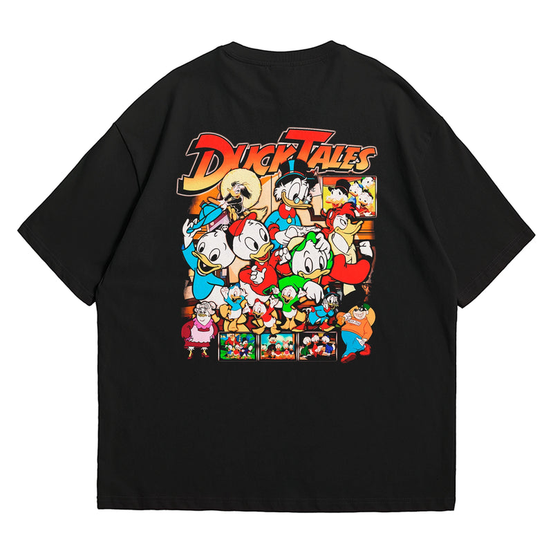 Camiseta Oversized Algodão Desenhos Retrô DuckTales