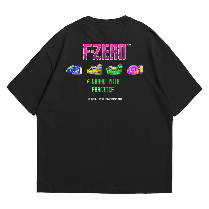 Camiseta Oversized Algodão Pixel Game F-Zero