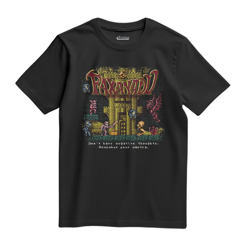 Camiseta Algodão Premium Pixel Game Faxanadu