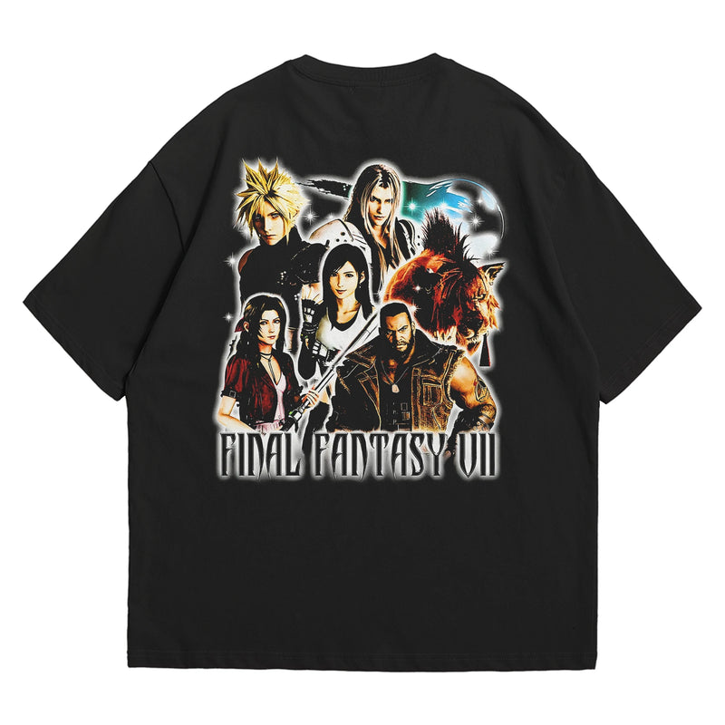 Camiseta Oversized Algodão Playstation Game Final Fantasy 7