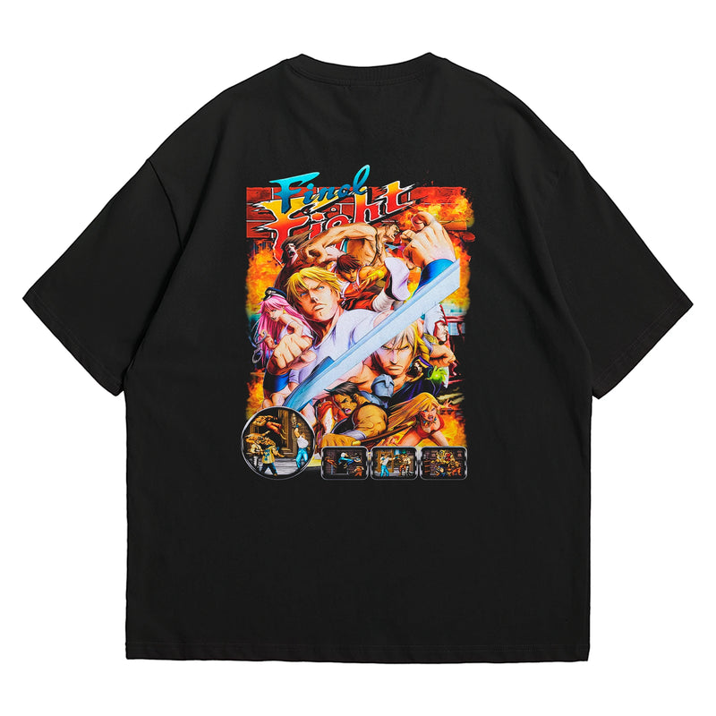 Camiseta Oversized Algodão Super Nintendo Game Final Fight