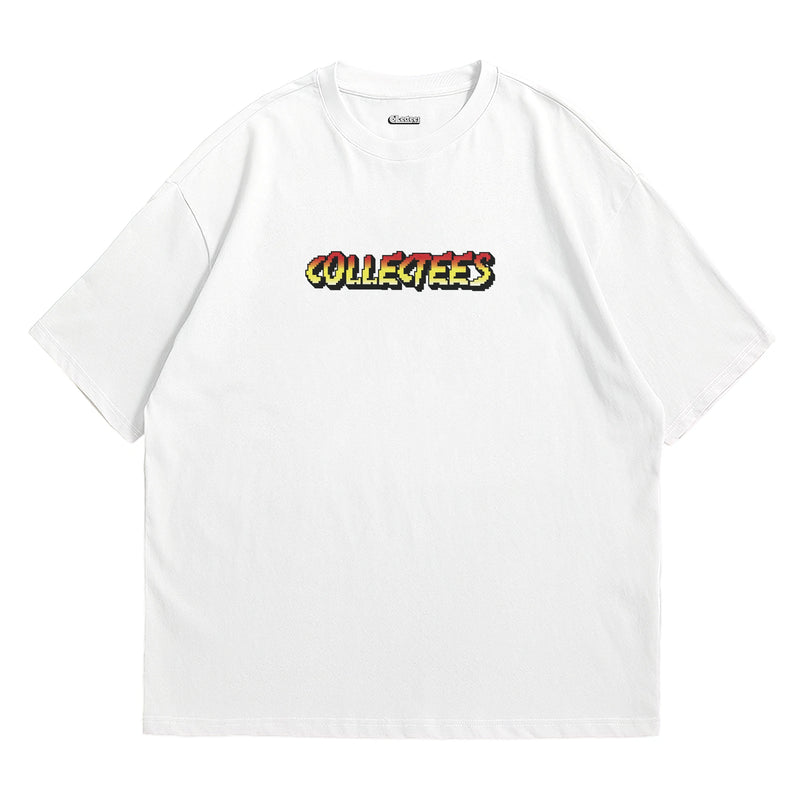 Camiseta Oversized Algodão Pixel Game Bubble Bobble