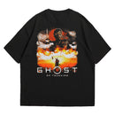 Camiseta Oversized Algodão Playstation Game Ghost of Tsushima