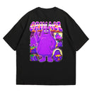 Camiseta Oversized Algodão Desenhos Retrô Grimace