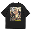 Camiseta Oversized Algodão Playstation Game GTA San Andreas