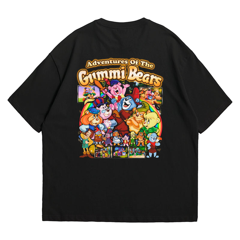 Camiseta Oversized Algodão Desenhos Retrô Gummi Bears
