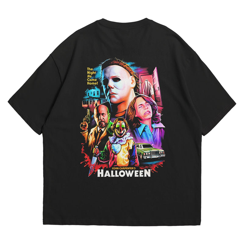 Camiseta Oversized Algodão Terror - Halloween