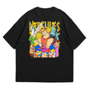 Camiseta Oversized Algodão Desenhos Retrô Hercules